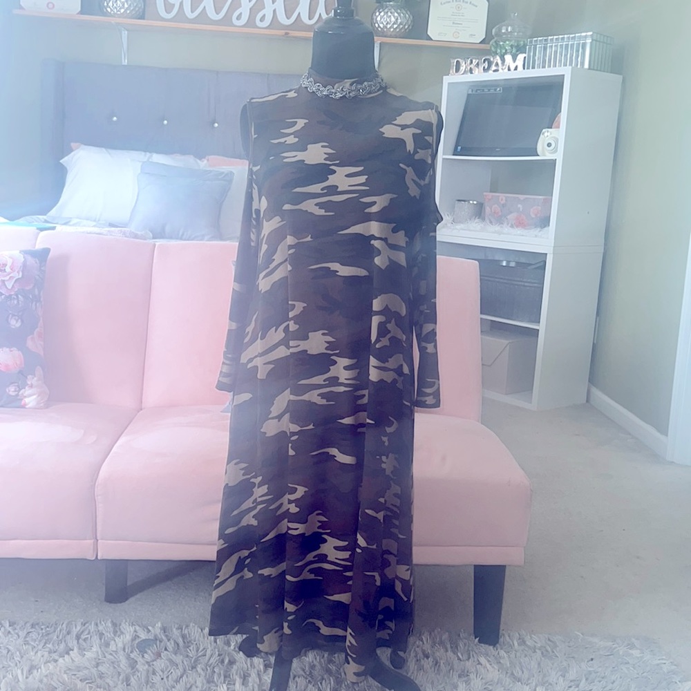 Army Dress Flowy